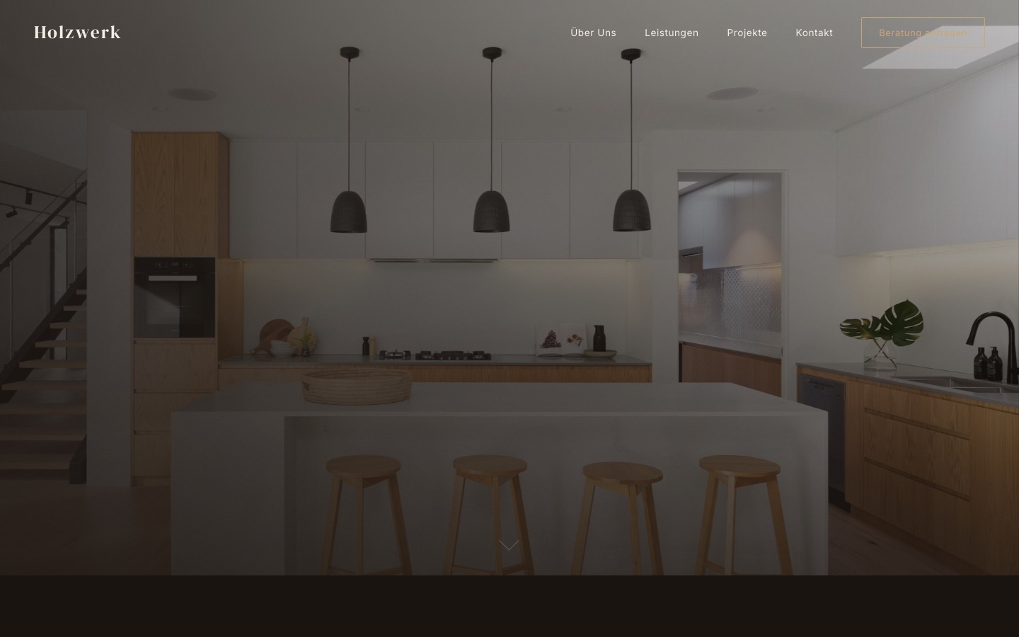 Website für Schreinerei & Tischlerei Holzgut München